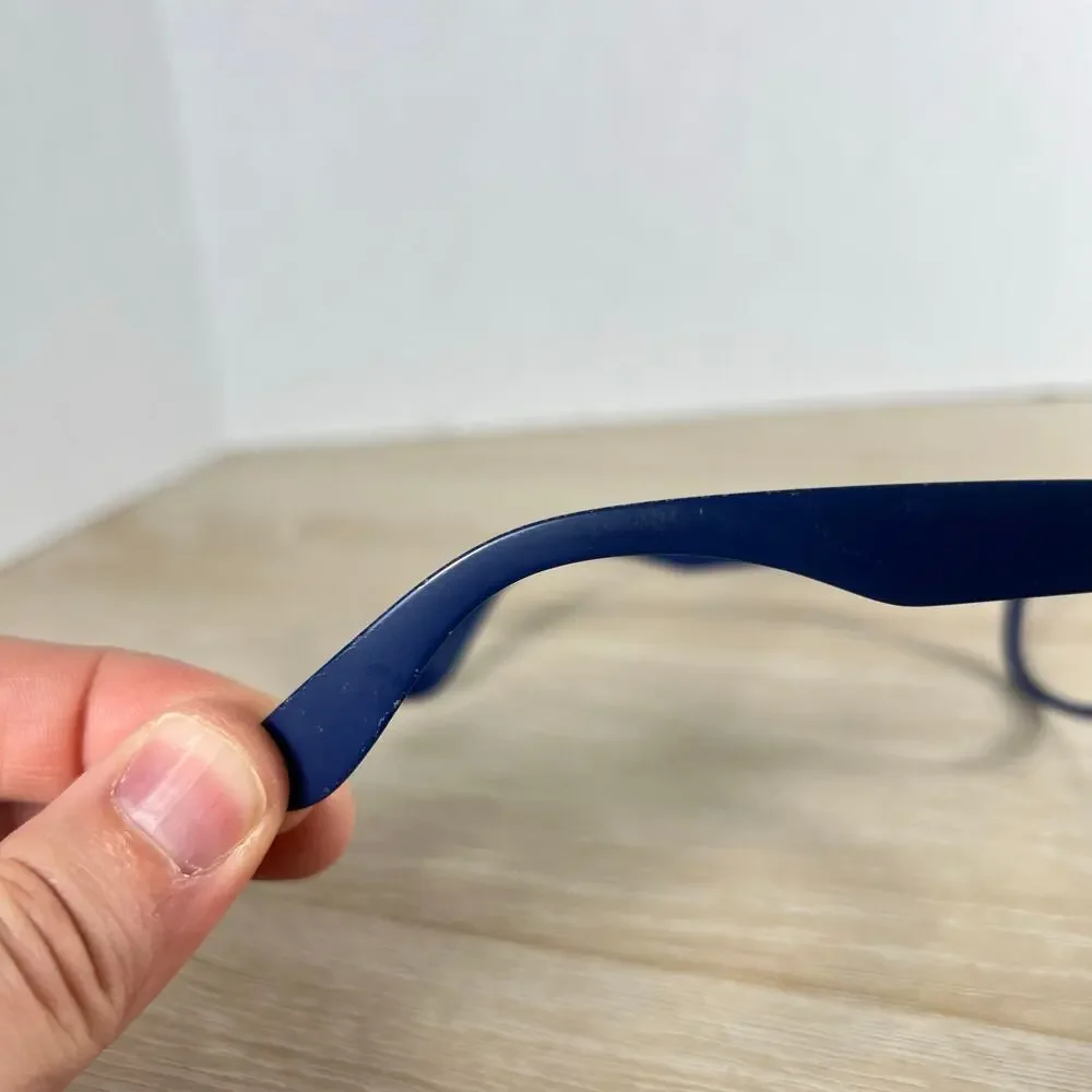 Ray-Ban RB4207 6015/8G LiteForce Sunglasses Blue Frames Only DAMAGED 55-17 Italy